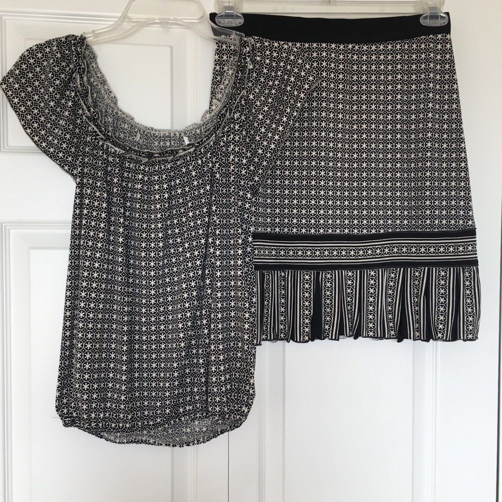 2-pcs skirt and top